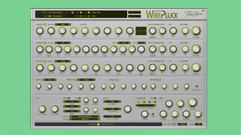 Rob Papen WirePluck, a Pluck-sound focused Synthesizer plugin with ...