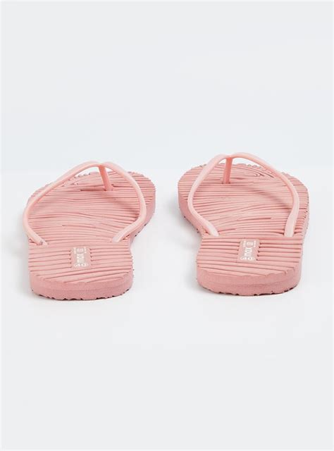 Buy Women Textured Footbed Flip-Flops Online at just Rs. 199.0 ...