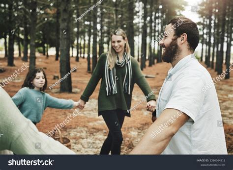 Family Circle Forest Nature Game Children Stock Photo 2216364211 ...