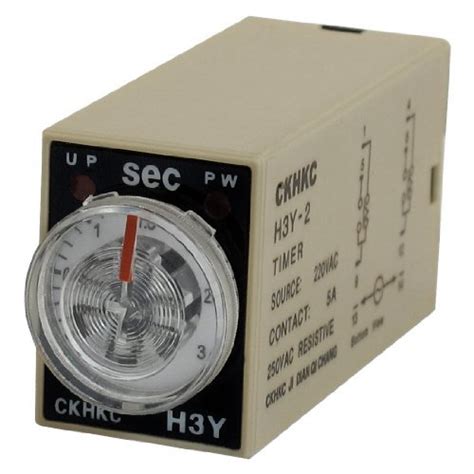 3NH® AC 220V 8P Terminals DPDT 3 Seconds 3S Delay Timer Time Relay H3Y ...