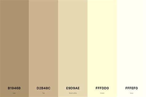 25+ Best Tan Color Palettes with Names and Hex Codes – CreativeBooster