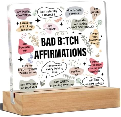 Positive Affirmation Gifts for Women, Humorous Inspirational Self Love ...