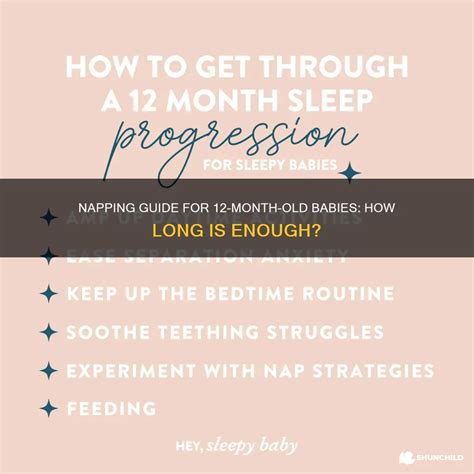 Napping Guide For 12-Month-Old Babies: How Long Is Enough? | ShunChild