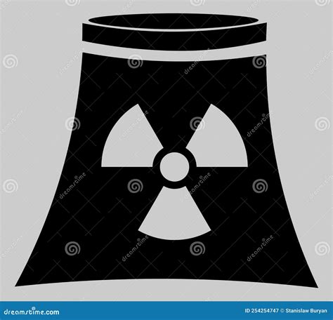 Zaporizhzhia Nuclear Power Plant Vector Drawing Stock Illustration - Illustration of background ...