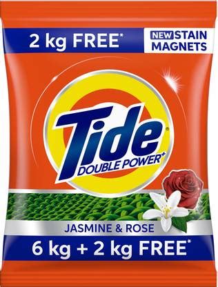 Tide Double Power Jasmine and Rose Detergent Powder 6 kg Price in India ...