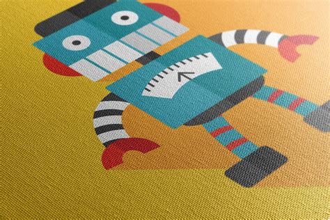 Image result for Colorful Robot Canvas