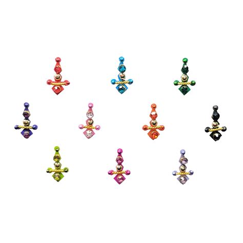 Comet Busters Traditional Multicolor Bindi (10mm)(BIN173)