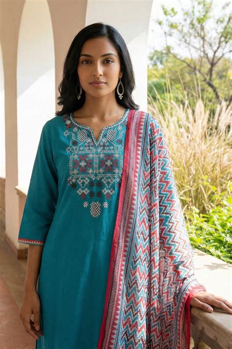 Buy Multicolor Geometric Printed Dupatta Online for Woman | Shop for ...
