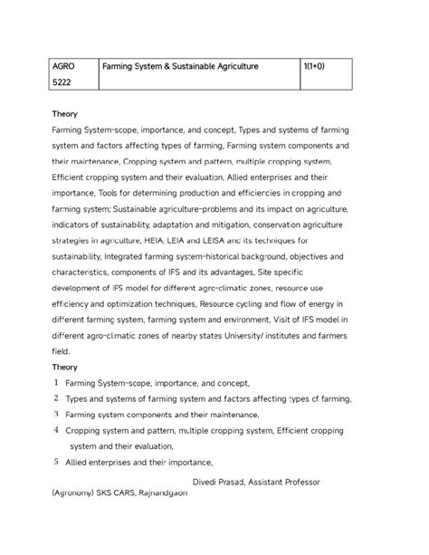 Farming systems and sustainable agriculture - Studocu