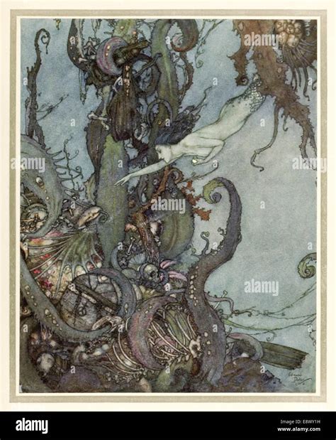 Little Mermaid - Edmund Dulac (1882-1953) illustration from ‘Stories ...