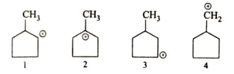 Arrange stability of given carbocations in decreasing order