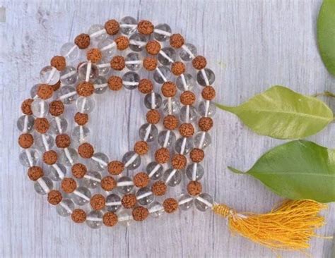 Sphatik Rudraksha Mala Original Certified ...