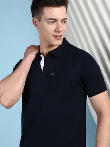 LUX cozi Solid Men Polo Neck Black T-Shirt - Buy LUX cozi Solid Men ...