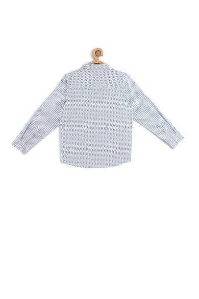 Buy Boys White Regular Fit Printed Casual Shirt Online - 718890 | Allen ...