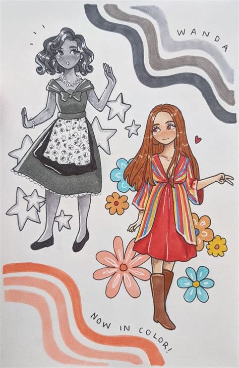 Image result for Wanda Vision Drawing