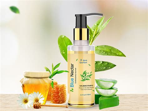 Blue Nectar Ayurvedic Pimple Clear Face wash with Honey & Tea Tree ...