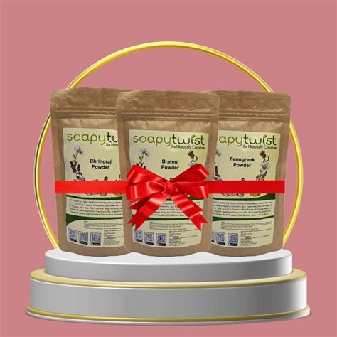Bhringraj | Brahmi | Fenugreek Powder | Certified Organic |Soapy Twist