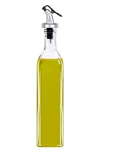 KIDINGTON 1 Pcs Glass Oil Dispenser, Vinegar Dispenser, BPA Free, Salad ...