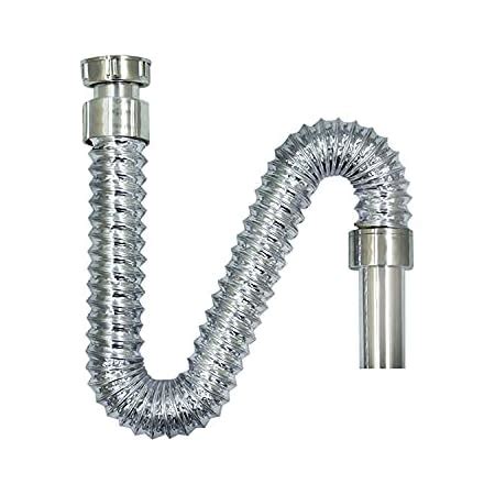 ALIFEE Flexible PVC Waste Pipe Drain Hose/Outlet Tube Connector Basin ...