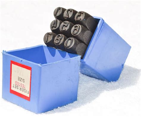 Number Punch Set 1/4" - (6.35 mm) Hardened Steel/Metal Die Jewelers ...