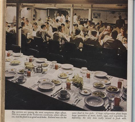Vintage US Navy Photographic History of Mess Halls, Wardrooms, Galleys ...