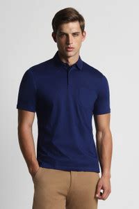 PETER ENGLAND Solid Men Polo Neck Blue T-Shirt - Buy PETER ENGLAND ...