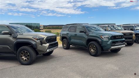 Here's a 2024 Toyota Tacoma Trailhunter vs. 2025 4Runner Trailhunter ...