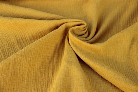 Buy Muslin 10.80 Eur/meter Double Gauze Diaper Fabric Mustard Mustard ...