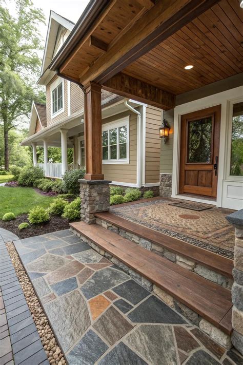 Inspiring Porch Flooring Design Concepts - Light and Layer