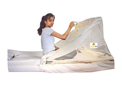 WonderNet Adjustable Length Mosquito net Suitable for Bed and Floor