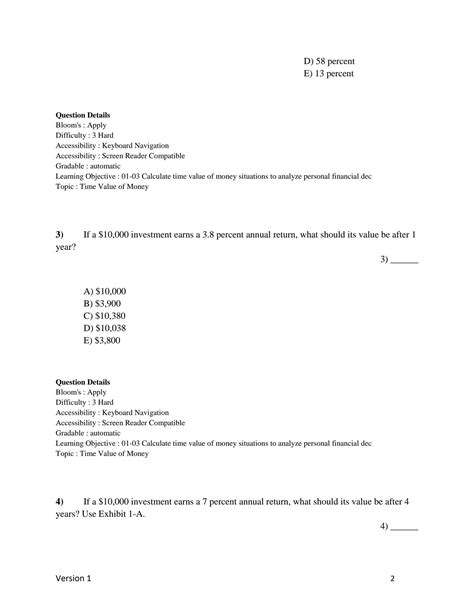 SOLUTION: Test bank for focus on personal finance 7th edition by jack r ...