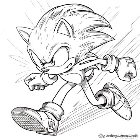 Shadow Dark Sonic Coloring Pages [2025]