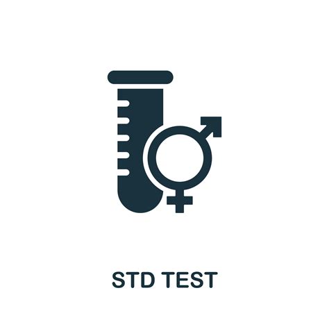 Std Test icon. Simple illustration from medical equipment collection. Creative Std Test icon for ...