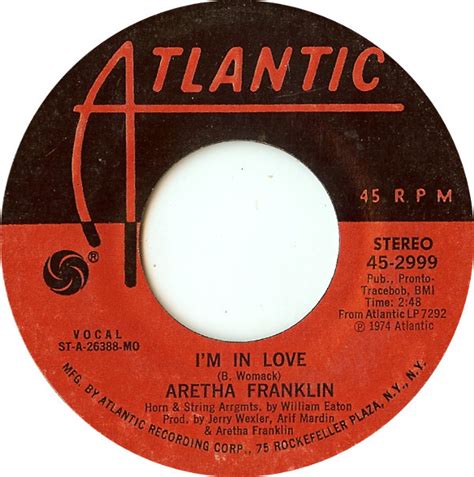 Aretha Franklin - I'm In Love (1974, MO, Vinyl) | Discogs