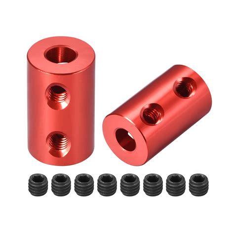 uxcell 5mm to 5mm Bore Rigid Coupling Set Screw L20XD12 Aluminum Alloy ...