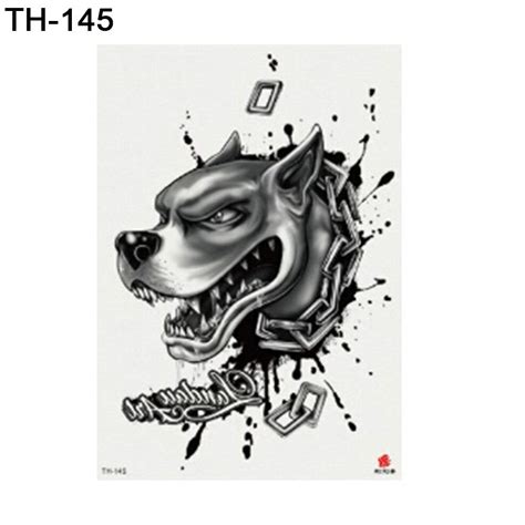 Buy gLoaSublim Tattoo Sticker,Animal Dog Bear Arm Shoulder Waterproof ...