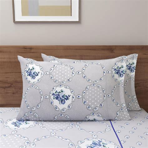 Buy SWAYAM Misty Manor Paisley European Grace 144TC Roto Cotton King ...