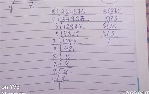 Find the HCF of 324675 and 375 - Brainly.in