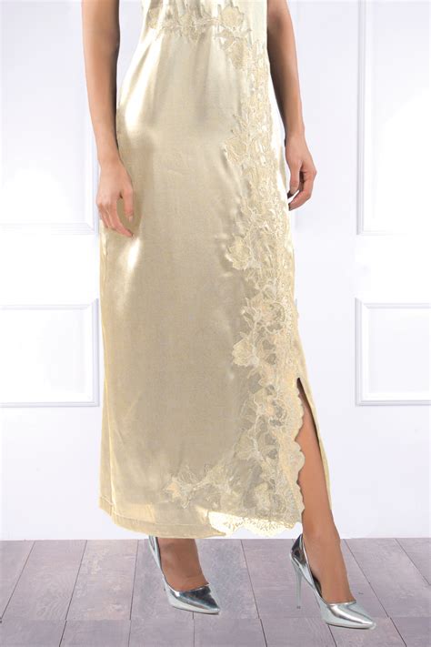 Cotton Club Silk - Nightdress - Stupenda - Champagne | OLEANDA.COM