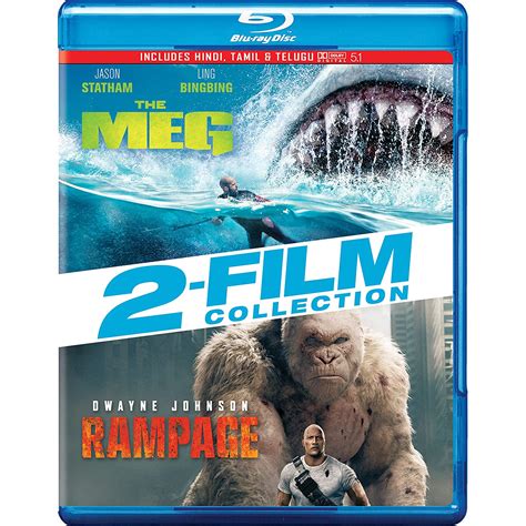 2 Movies Collection: The Meg + Rampage (2-Disc): Amazon.in: Dwayne ...