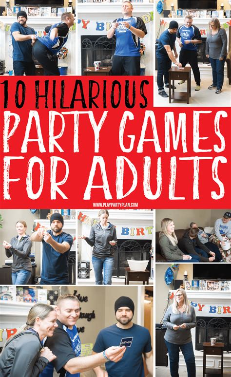 Hilarious Party Games for Adults | Birthday games for adults, Family ...