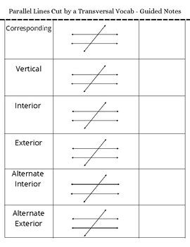 Image result for Transversal Angle Definition Geometry