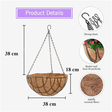 Buy 14 Inch Coir Hanging Basket Planter – Coir Garden