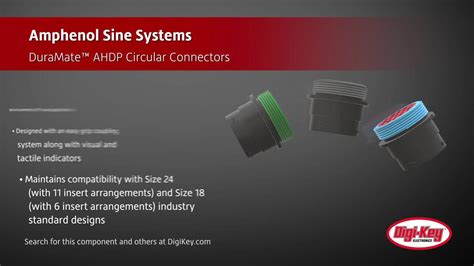 Duramate AHDP Series Connectors - Amphenol Sine | DigiKey