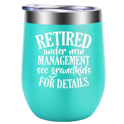 Buy GSPY Wine Tumbler Cup - Retirement Gifts for Women - Funny ...
