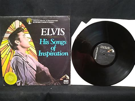 Elvis Presley His Songs Of Inspiration Vinyl LP RCA Special Products ...