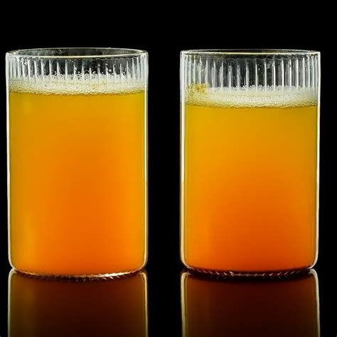 Ribbed Curved Borosilicate Glasses Lightweight Drinkware – Borotech