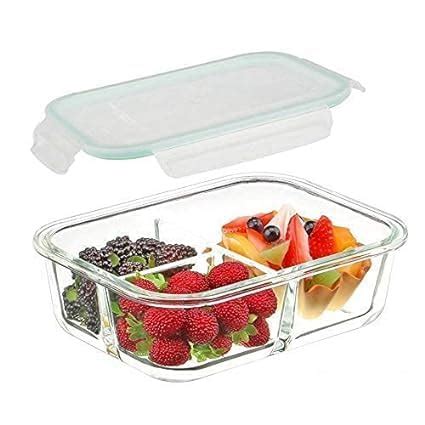 Buy Dakshayanii Standard Glass Lunch Box Microwave Oven Safe Food ...