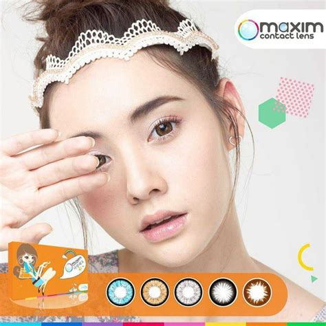 Maxim คอนแทคเลนส์สี รายเดือน รุ่น Colors Big Eyes สี Moon Grey (ค่า ...