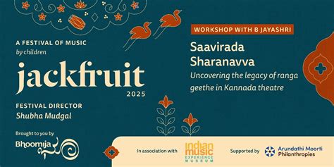 Bhoomija: Ranga Geethe Workshop - B Jayashree workshops Event Tickets ...